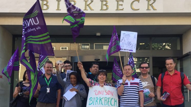 Birkbeck cleaners win fight to be directly employed